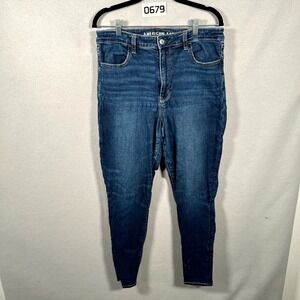 American Eagle Outfitter Jeans Womens 33W Denim Next Level Stretch Medium Wash